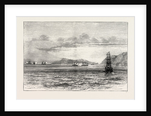 The Tetuan and the Vitoria Exchanging Broadsides, Sketched from H.M.S. Research by Anonymous