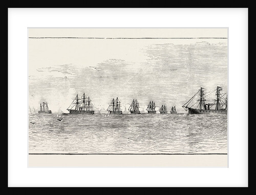 The Naval Engagement Off Cartagena, Spain: Sketch of the Engagement from H.M.S. Lord Warden by Anonymous