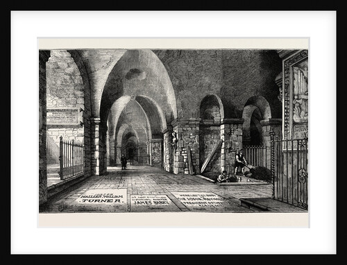 The Funeral of the Late Sir Edwin Landseer: The Artists' Corner in the Crypt of St. Paul's Cathedral, London by Anonymous