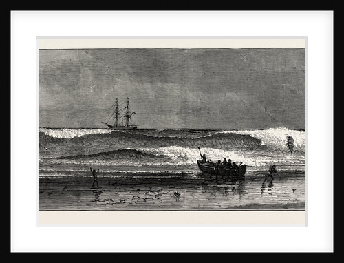 The West Coast of Africa: The Ashantee War: Landing Through the Surf at Assinee, Anglo Ashanti War, Ghana by Anonymous