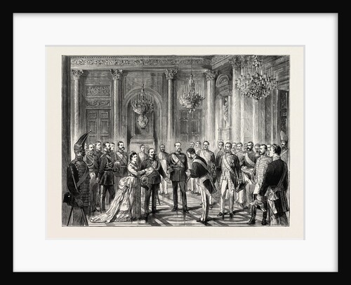 Visit of King Victor Emmanuel to Berlin: Presentation of State Dignitaries to the King on His Arrival at the Palace, Germany by Anonymous