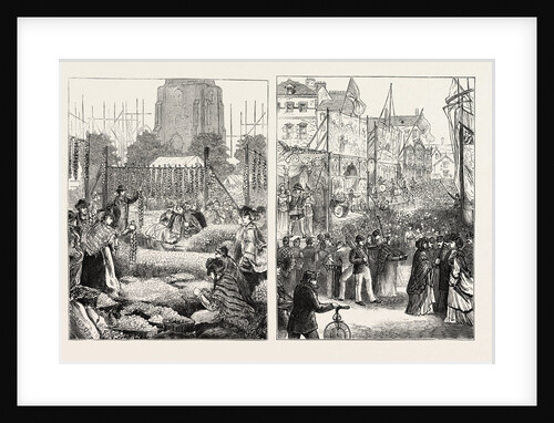 Onion Fair at Birmingham (Left Image); Goose Fair at Nottingham (Right Image) by Anonymous