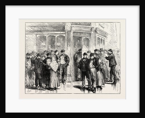 The Strike in South Wales, UK: A Street Scene at Merthyr, Before the Lord Raglan by Anonymous