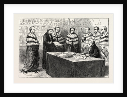 The Lord Chancellor Taking His Seat in the House of Lords As a Peer by Anonymous