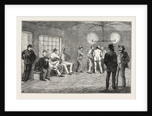 In the Cellars at Newgate: Prisoners Waiting for the Court to Open, London by Anonymous