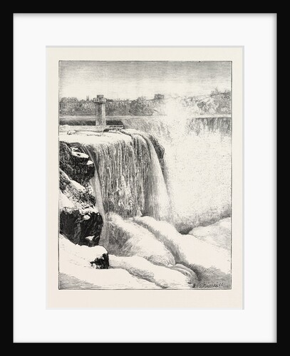 The Niagara Falls in Winter Time: Horse-Shoe Fall and Profile Rock by Anonymous
