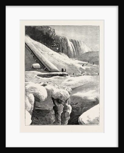 The Niagara Falls in Winter Time: Ice Mountain and American Fall by Anonymous