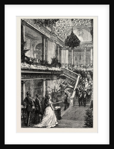 The Reception of the Shah at the Foreign Office: View on the Staircase by Anonymous