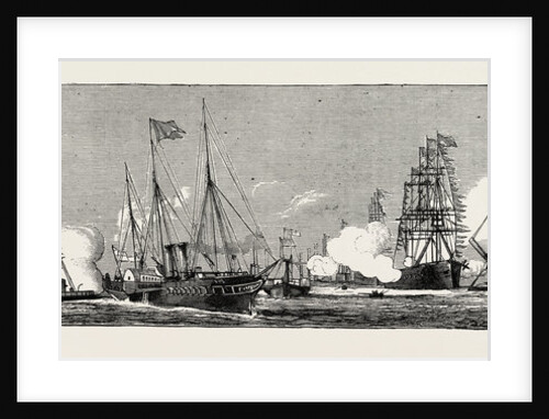 The Naval Review at Spithead: The Return from Spithead, Victoria and Albert (Royal Yacht, H.M. The Shah on Board); the Parting Salute by Anonymous