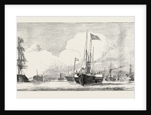 The Naval Review at Spithead: Victoria and Albert Passing Between Indian Troop Ships and Old Wooden Walls by Anonymous