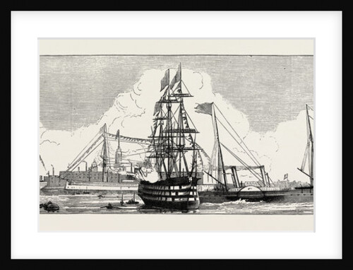 The Naval Review at Spithead: Victoria and Albert Passing the Victory by Anonymous