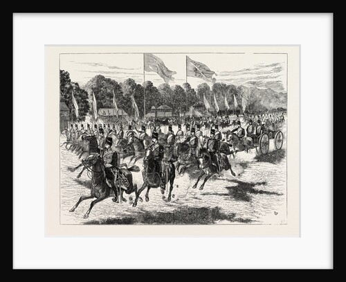 The Review in Windsor Park Before Her Majesty and the Shah: The Artillery Passing at a Gallop by Anonymous