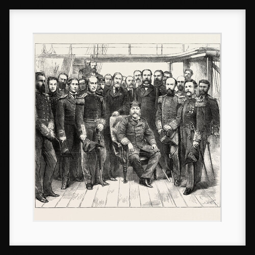 The King of Portugal Visiting H.M.S. Challenger at Lisbon by Anonymous