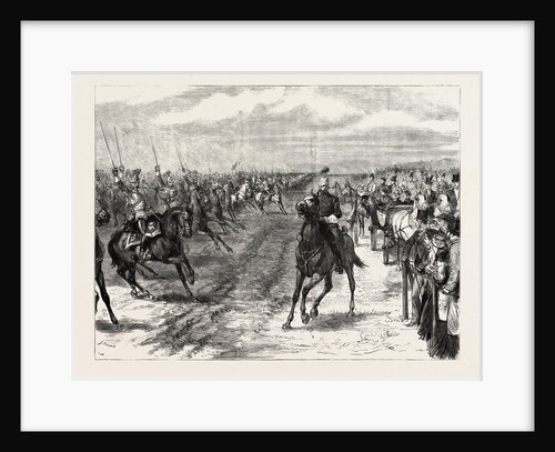The Review Before Queen Victoria at Aldershot: A Cavalry Charge, Halt by Anonymous