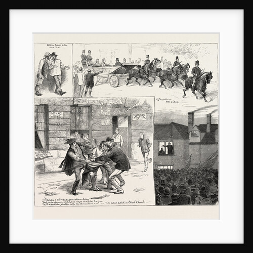 At the Oxford Election, UK, 1880 by Anonymous