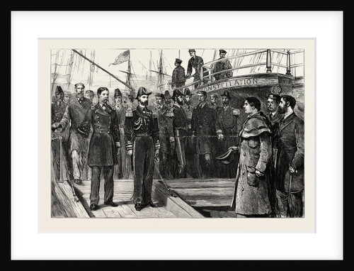 The Distress in Ireland, with the Duke of Edinburgh's Relief Squadron: The Duke of Edinburgh Visiting the United States Relief Frigate Constellation by Anonymous