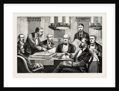 The Distress in Ireland, with the Duke of Edinburgh's Relief Squadron: In the Deck Saloon of H.M.S. Lively by Anonymous