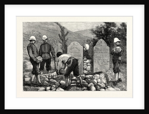 Afghanistan, Putting Tablets Over the Graves of Those Who Fell at the Taking of the Peiwar Kotal, December 2, 1879 by Anonymous