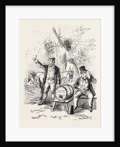The Derby Day, Scenes by the Roadside and on the Downs: Roadside Refreshments. UK by Anonymous