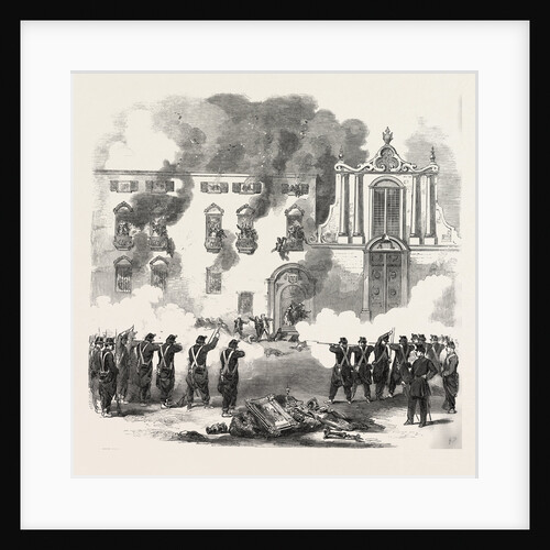 The Revolution in Sicily: Massacre of People by the Royal Troops at the Convent of the White Benedictines, Palermo, Italy by Anonymous