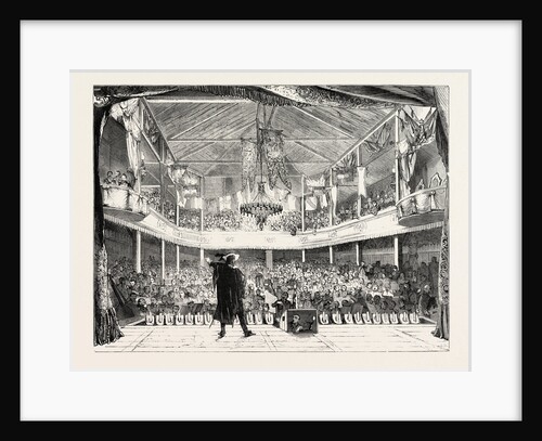 Interior of the Soldiers' Theatre at Mourmelon-Le-Grand, Chalons Camp by Anonymous