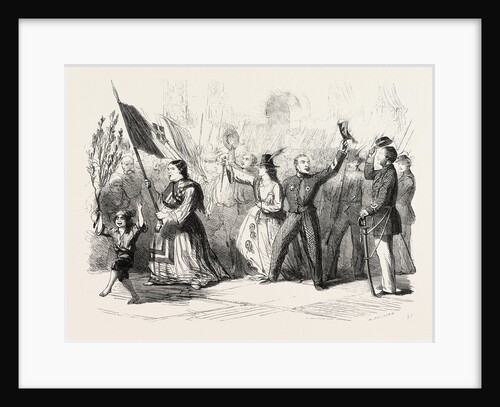 The Revolution in Naples: Street Scene in Naples the Day after the Arrival of Garibaldi, Italy by Anonymous