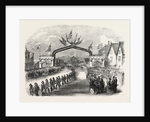 The Members of the Fire Companies Drawing the Prince of Wales Through Carleton, a Suburb of St. John, New Brunswick by Anonymous
