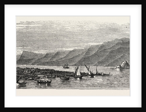 The Revolution in Sicily: Troops Preparing to Embark at the Faro Point, Messina, for Saturday Evening, August 11, 1860, Italy by Anonymous
