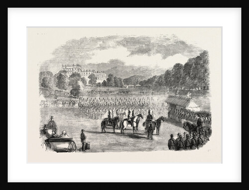 Review of Derbyshire Rifle Volunteers at Chatsworth Park, UK by Anonymous