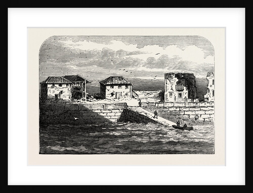 The Civil War in Spain: Ruined Houses at Las Carenas by Anonymous