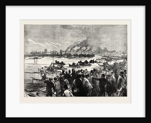 Double Sculling-Match on the Thames: The Finish by Anonymous