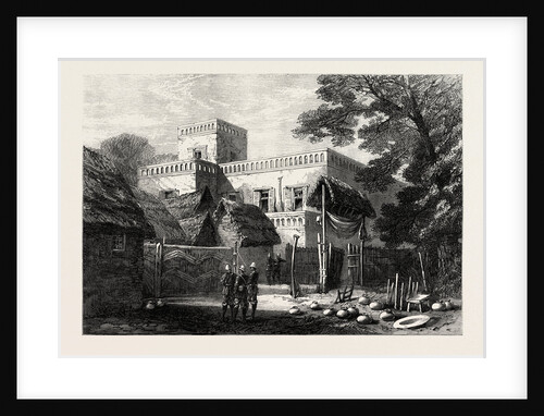 The King of Ashantee's Palace at Coomassie, Viewed from the East by Anonymous