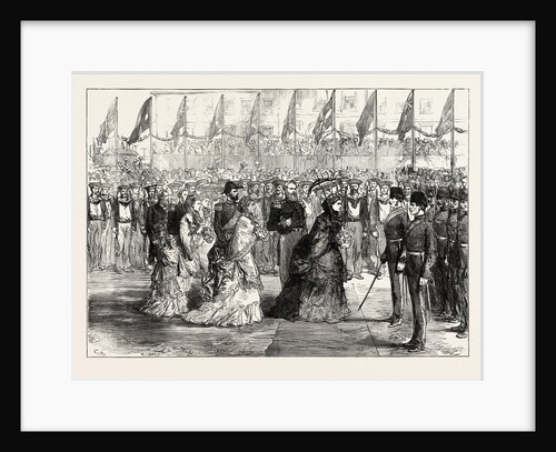 The Queen at Portsmouth Inspecting the Naval Brigade of the Ashantee War by Anonymous