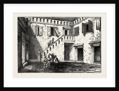 Inner Courtyard of the King of Ashantee's Palace by Anonymous
