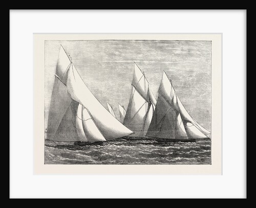 Channel Match of the Royal London Yacht Club from Dover to Southend: Yachts Passing the Goodwin Light Ship by Anonymous