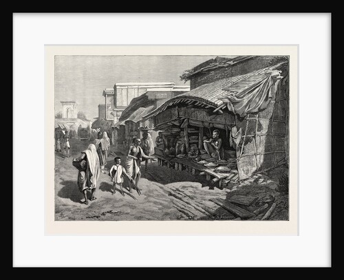 Native Shop in Bazaar Street, Calcutta by Anonymous