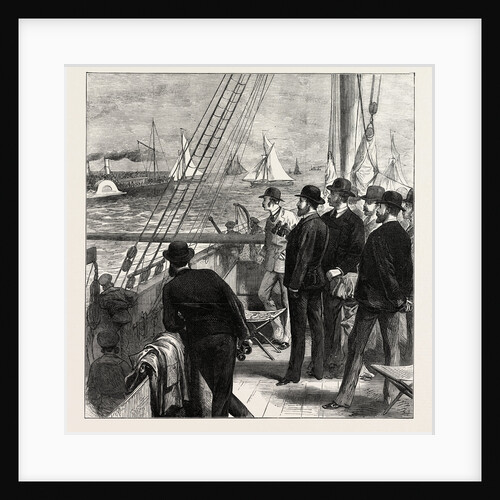 The Prince of Wales at the Royal Thames Yacht Club Match: Yachts Rounding the Club Steamer by Anonymous