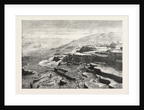 The Yellowstone Lake Region of North America: Mammoth Hot Springs on Gardiner's River by Anonymous