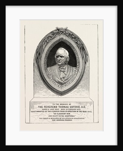 Monument of the Rev. Thomas Guthrie, D.D. by Anonymous