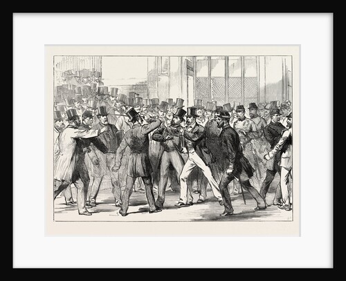 The Assault on M. Gambetta by M. De Sainte-Croix at the Sainte Lazare Station, Paris, France by Anonymous