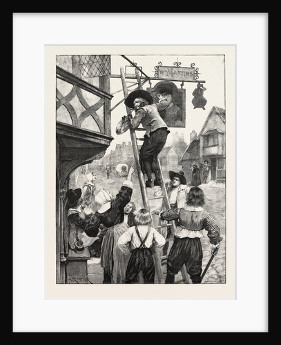 Settling His Account, a Scene Outside a Pub by Anonymous