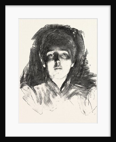 Face Lighted by Footlights by Anonymous