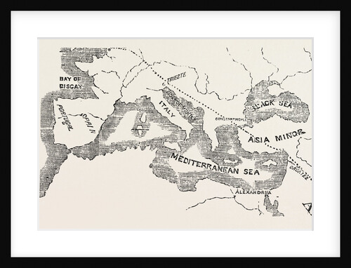 Map of the Euphrates Valley Route to India by Anonymous