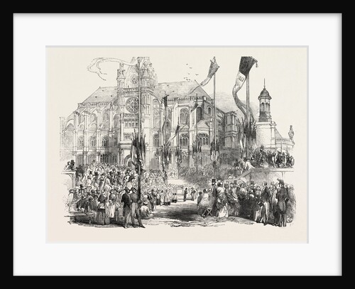 The French President Laying the Foundation Stone of the Central Markets at Paris, France by Anonymous