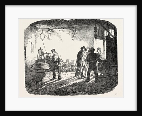 Winding the Iron Wire on the Bobbin by Anonymous