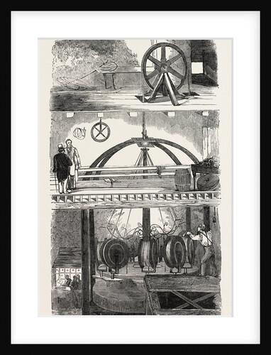 Section of the Manufactory, Showing the Progress of the Rope from the Ground Floor to the Wheel in the Second Storey by Anonymous