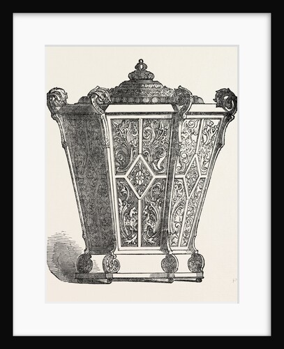 Lady's Work Basket, Papier Mache by Anonymous