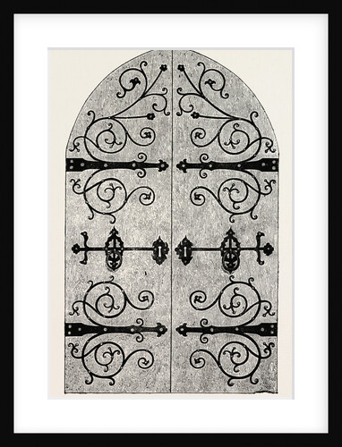 Iron Scroll-Work for Door by Anonymous