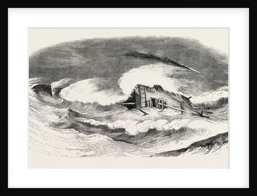 Wreck of the Mary Gray, Upon the Longsear Rocks, Seaton Carew, Durham, Firing Carte's Rocket by Anonymous