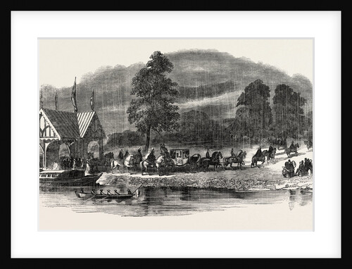 Arrival of Her Majesty Queen Victoria at Worsley by Anonymous